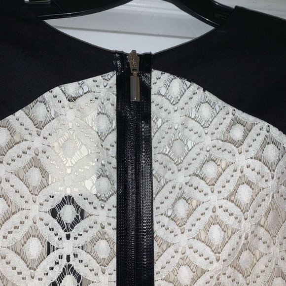 Black Halo Contrast Lace Satin Sheen dress NWT ✨ - Picture 7 of 10